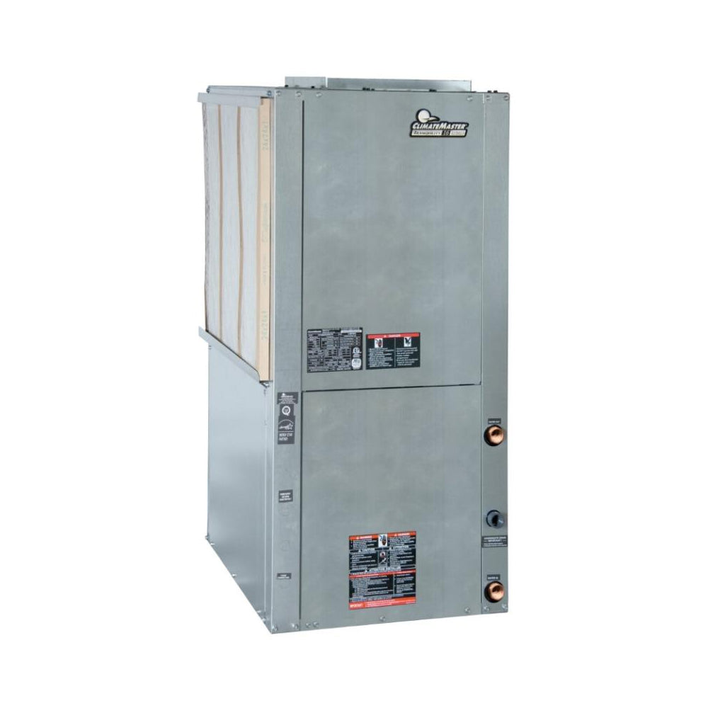 ClimateMaster 1.5 Ton R-454B Copper Vertical Geothermal Water Source Heat Pump (Right-Hand)