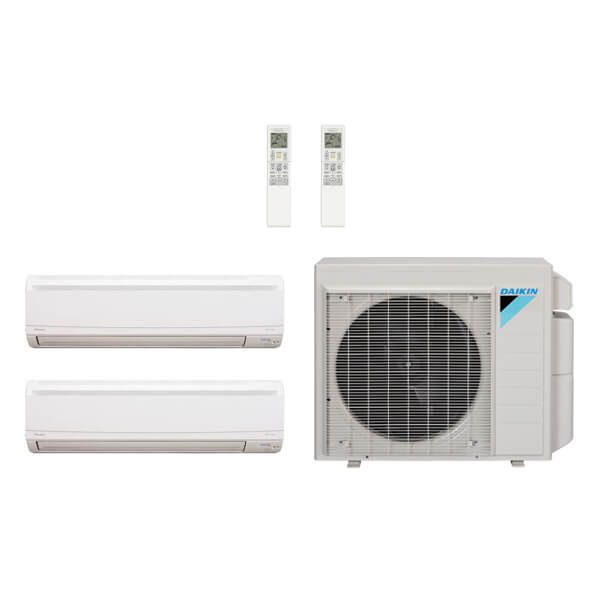 Daikin 48,000 Btu 20 SEER2 2-Zone Ductless Mini Split Heat Pump System - 24K-24K