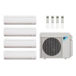 Daikin 48,000 Btu 20 SEER2 4-Zone Ductless Mini Split Heat Pump System - 7K-7K-18K-18K