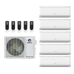 Gree Vireo 42,000 Btu 21 SEER2 R-32 5-Zone Ductless Mini Split System - 9K-9K-9K-12K-18K