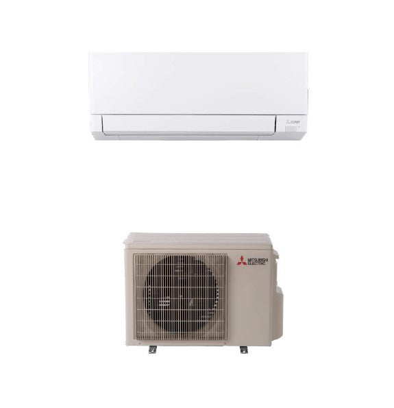Mitsubishi 12,000 Btu R-454B 25.6 SEER2 Single Zone Ductless Mini Split Heat Pump System