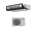 Mitsubishi 12,000 Btu R-454B 19.7 SEER2 Single Zone Concealed Ducted Mini Split Heat Pump System