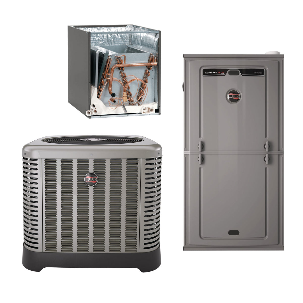 Rheem / Ruud Endeavor 3.5 Ton 14.8 SEER2 R-454B 100,000 Btu 92% Afue Gas System (Upflow)