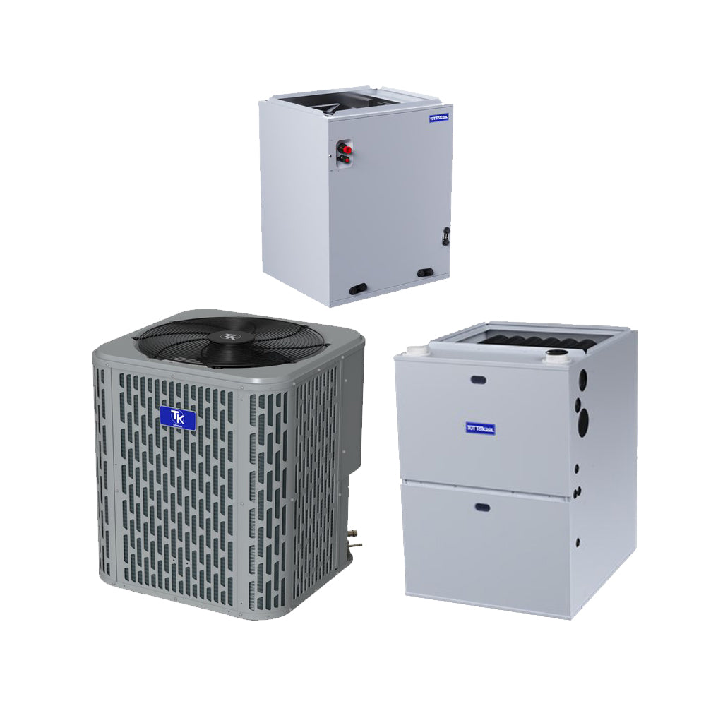 TuttoKool 2 Ton 14.3 SEER2 R-454B 80,000 Btu 80% Afue Gas System (Upflow, Downflow, Horizontal)